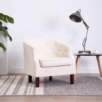 vidaXL Fauteuil stof beige