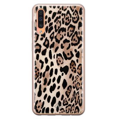 Samsung Galaxy A50/A30s siliconen hoesje - Golden wildcat Samsung Galaxy A50/A30s siliconen hoesje - Golden wildcat