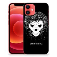 Silicone Back Case iPhone 12 Mini Skull Hair - thumbnail