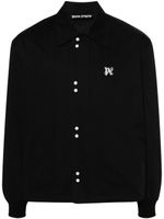 Palm Angels monogram-embroidered bomber jacket - Noir