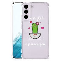 Samsung Galaxy S22 Stevig Bumper Hoesje Cactus Glad