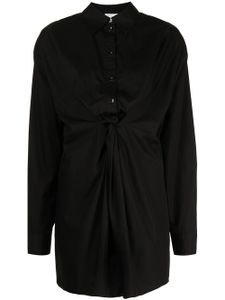 Rosetta Getty chemise froncée à manches longues - Noir