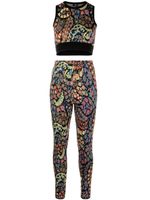 ETRO ensemble débardeur-legging à fleurs - Noir