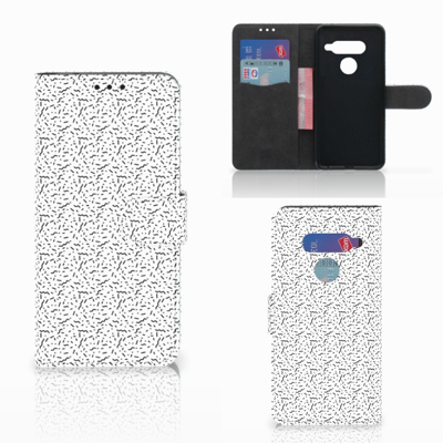 LG V40 Thinq Telefoon Hoesje Stripes Dots