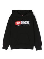 Diesel Kids hoodie en coton à logo brodé - Noir