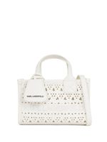 Karl Lagerfeld petit sac cabas K/Skuare perforé - Blanc