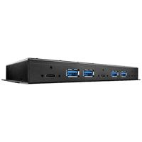 LINDY 43275 USB 3.2 Gen 2-hub 7 poorten Zwart