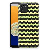 Samsung Galaxy A03 TPU bumper Waves Yellow - thumbnail