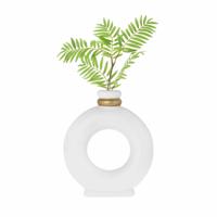 Riverdale Vaas Ann mat wit 25cm