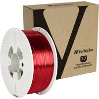 Verbatim 55054 3D-printmateriaal Polyethyleentereftalaatglycol (PETG) Rood, Transparant 1 kg - thumbnail