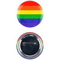 Regenboog pride kleuren mini tas pin/broche 4 cm