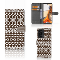 Xiaomi 11T | 11T Pro Telefoon Hoesje Aztec Brown - thumbnail