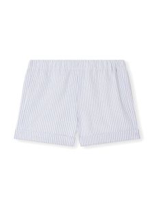 Bonpoint short en coton à rayures - Bleu