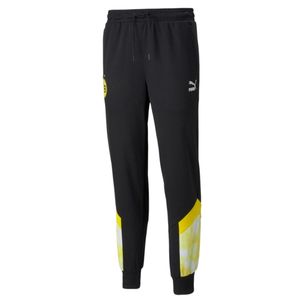 PUMA Borussia Dortmund Iconic MCS Mesh Track Trainingsbroek Zwart Geel