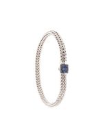 John Hardy bracelet Classic Chain 5 mm pavé de saphirs - Argent - thumbnail