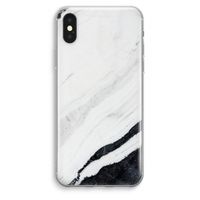 Elegante marmer: iPhone XS Max Transparant Hoesje