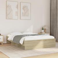vidaXL Bedframe zonder matras hout sonoma eikenkleurig 120x190 cm