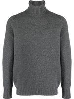 Drumohr pull en laine à col roulé - Gris