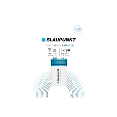 Blaupunkt Zinc Carbon Essential batterijen 9V 1 stuk in blister