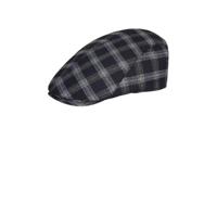 Profuomo geruite flatcap donkerblauw
