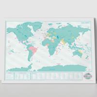 Scratch Map Hello Kraswereldkaart