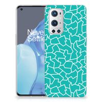 OnePlus 9 Pro Hoesje maken Cracks Blue