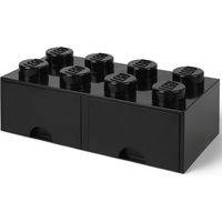 Room Copenhagen LEGO Brick Drawer 8 Zwart opbergdoos - thumbnail