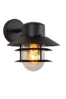 Lucide ZICO - Wandlamp Binnen/Buiten - 1xE27 - IP44 - Zwart