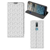 Nokia 2.4 Hoesje met Magneet Stripes Dots - thumbnail