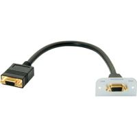 Kindermann 7441000501 VGA scherm met kabel aansluiting op aansluiting, 54 x 54 mm zwart