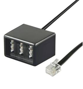 Goobay Telefoon (analoog) Adapterkabel [1x RJ11-stekker - 1x Telefoonbus Duitsland (TAE-NFN)] 0.20 m Zwart