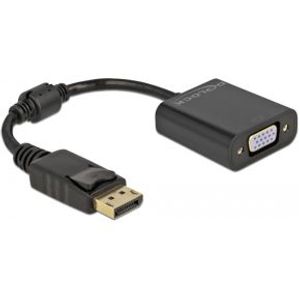 DeLOCK 61006 video kabel adapter 0,15 m DisplayPort VGA (D-Sub) Zwart