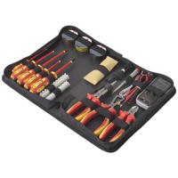 TOOLCRAFT TO-7762929 Gereedschapsset Electricien, Doe-het-zelver Incl. tas 50-delig met digitale multimeter Voltcraft VC-22 - thumbnail