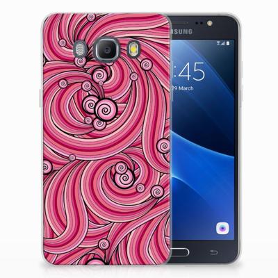 Samsung Galaxy J5 2016 Hoesje maken Swirl Pink