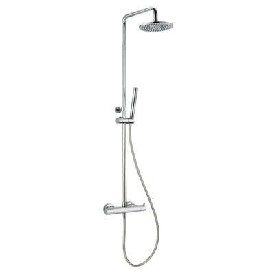 Regendoucheset Xenz Duero Opbouw 123.4cm Thermostatisch Chroom Hoogglans 20cm Met Handdouche