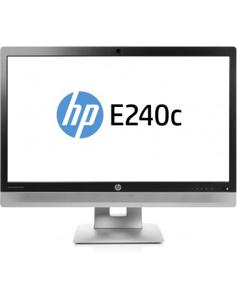 HP EliteDisplay E240 24 Inch, 1920x1080 (Full HD) Zilver, Zwart