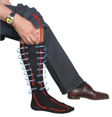 TravelSafe compressiesokken katoen zwart TravelSafe compressiesokken katoen zwart