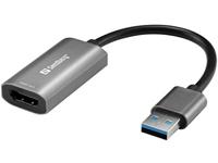 Sandberg 134-19USB (ST) HDMI (BU) Converter 4K Sandberg Grijs