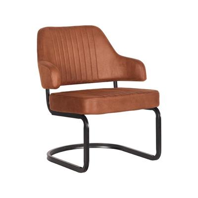LABEL51 Fauteuil Otta - Cognac - Microfiber