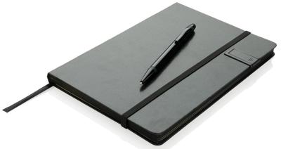 XD Collection notitieboek 8GB USB papier zwart 2-delig