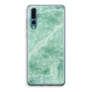 Groen marmer: Huawei P20 Pro Transparant Hoesje