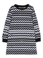 Missoni Kids short en coton à imprimé zig-zag - Noir