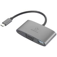 Renkforce USB-C, VGA Adapter [1x USB-C stekker - 1x USB-C bus (Power Delivery), VGA-bus, USB 3.2 Gen 1 bus A (USB 3.0)] RF-HUB-151 15 cm - thumbnail