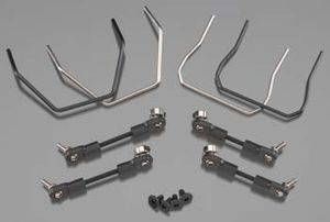 Sway bar kit, slash 4x4 (front and rear) (includes front and rear sway bars and adjustable linkage)