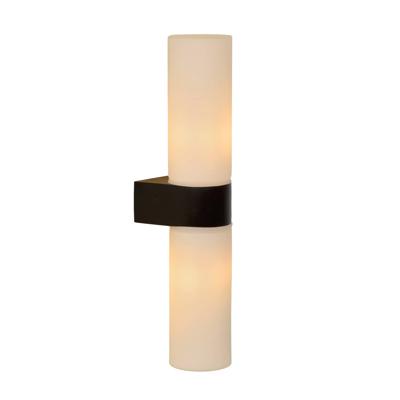 Lucide Jesse - Wandlamp Badkamer - 2xg9 - Ip44 - Zwart