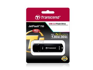 Transcend JetFlash 750, 64GB USB flash drive USB Type-A 3.2 Gen 1 (3.1 Gen 1) Zwart