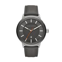 Horlogeband Armani Exchange AX1462 Leder Grijs 22mm - thumbnail