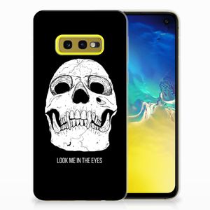 Silicone Back Case Samsung Galaxy S10e Skull Eyes