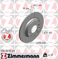 Remschijf COAT Z ZIMMERMANN, Remschijftype: Massief, u.a. für Mazda - thumbnail