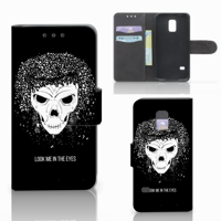 Telefoonhoesje met Naam Samsung Galaxy S5 Mini Skull Hair